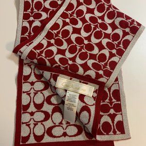 Red and Silver Coach Scarf